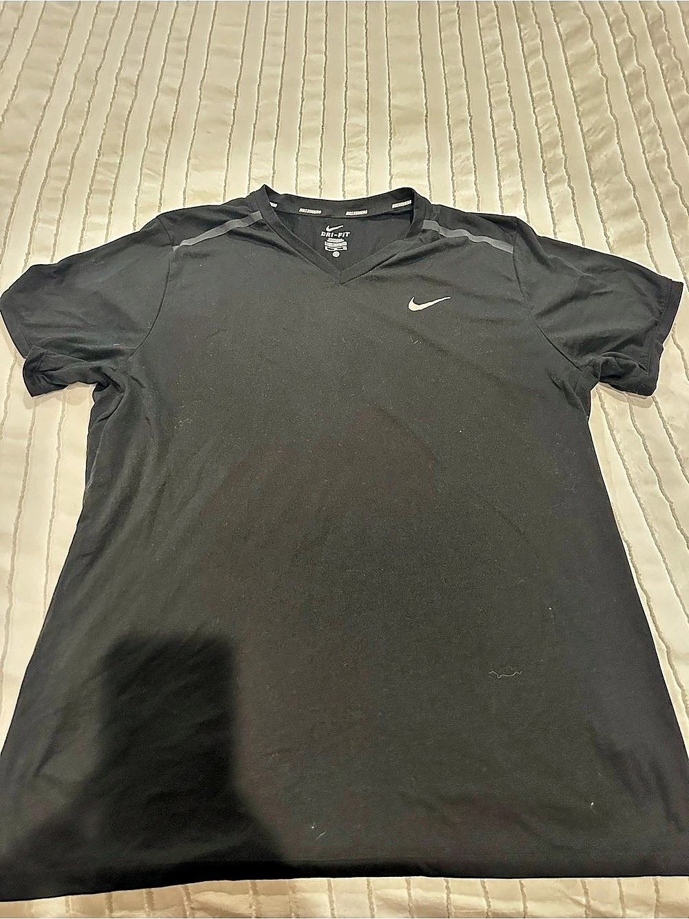 Nike Dri-FIT Short Sleeve Athletic Shirt in Black